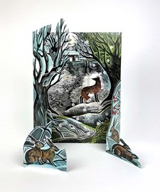 Midnight Fox Freestanding Advent Calendar