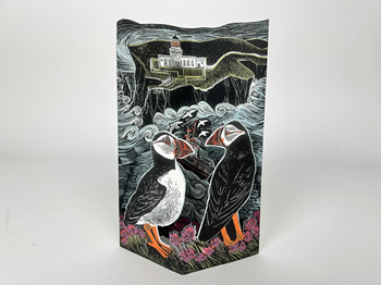 Fair Isle Puffins at the North Lighthouse Die-Cut