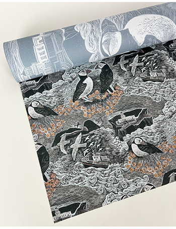 Fair Isle Puffins at the North Lighthouse Wrap