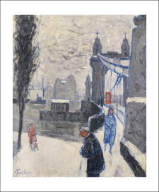 Hammersmith Bridge, Winter