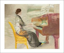Woman Playing the Piano